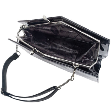 Vincent Price Skull Kiss Lock Deluxe Coffin Handbag - Kreepsville